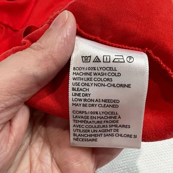 Urban Outfitters Red Romper Side Button Detail Dress - Picture 5 of 9